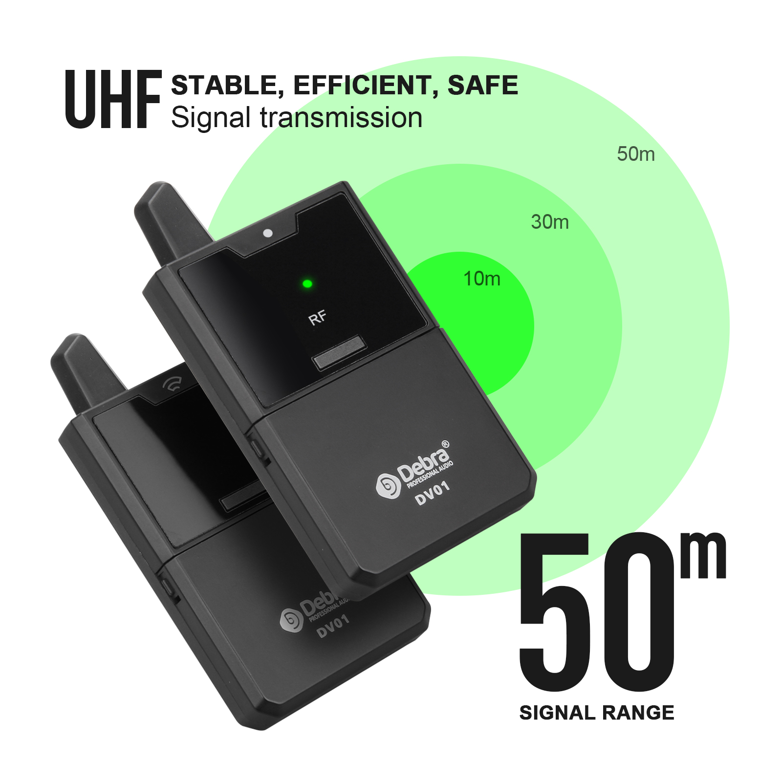 DV02 DSLR camera/Smartphone wireless recording microphone（Handheld Microphone）