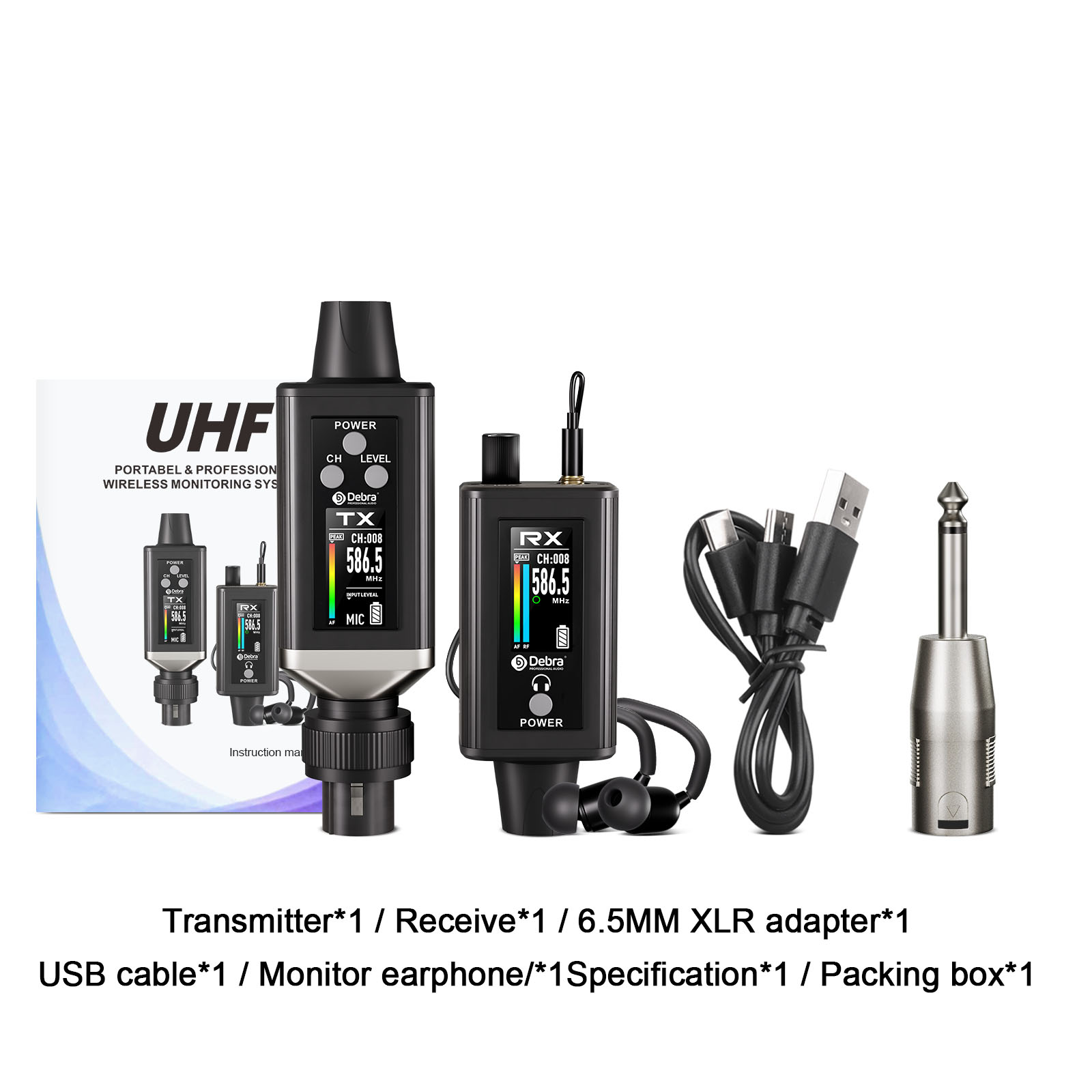 EMX-1 Portable UHF Wireless In-Ear Monitor System