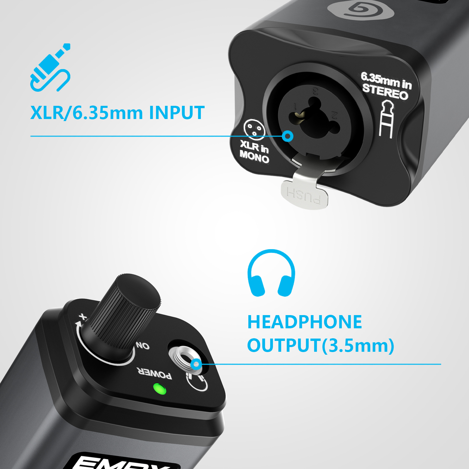 EMPX Professional Headphone Monitoring Amplifier (Dark gray)