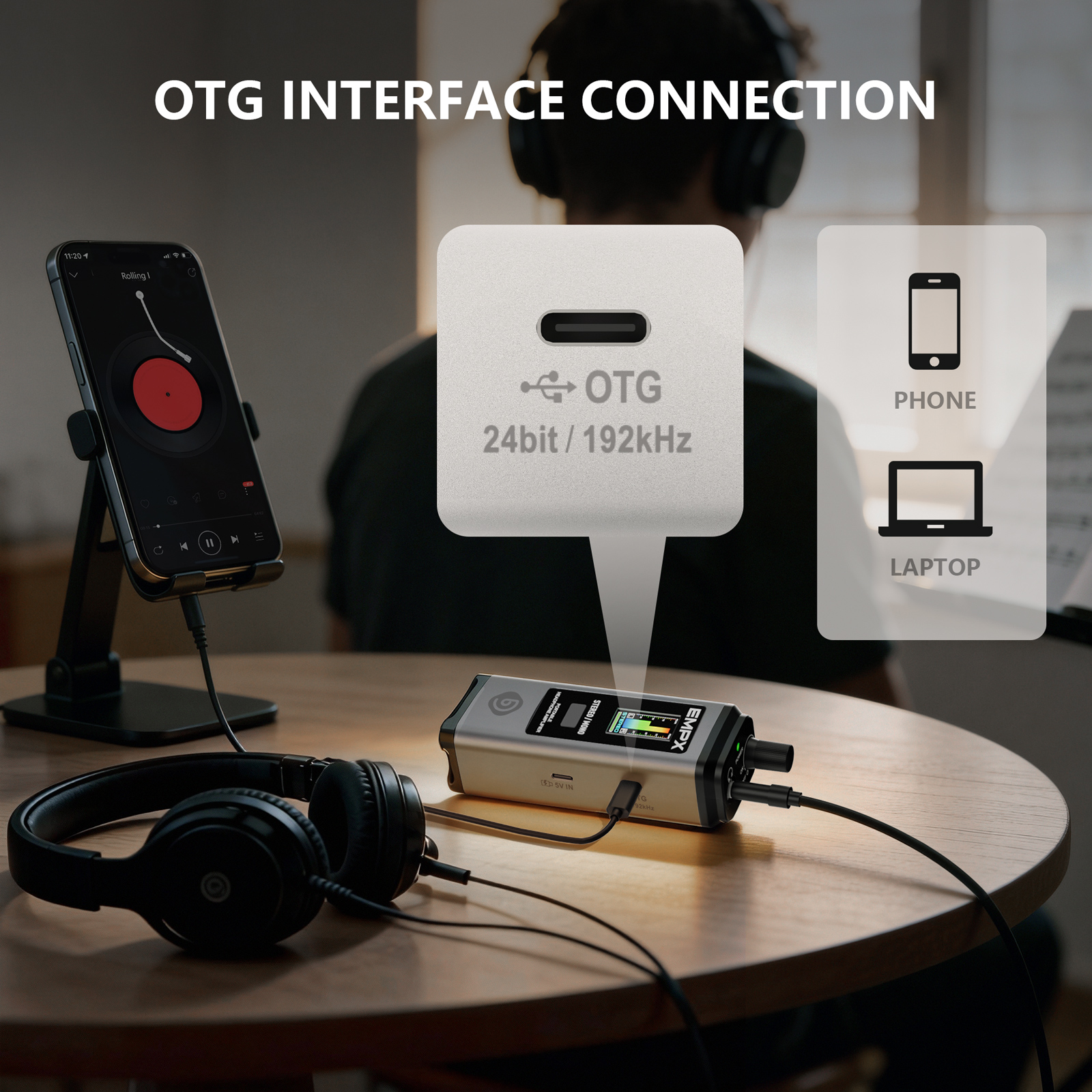 EMPX Professional Headphone Monitoring Amplifier (Dark gray)