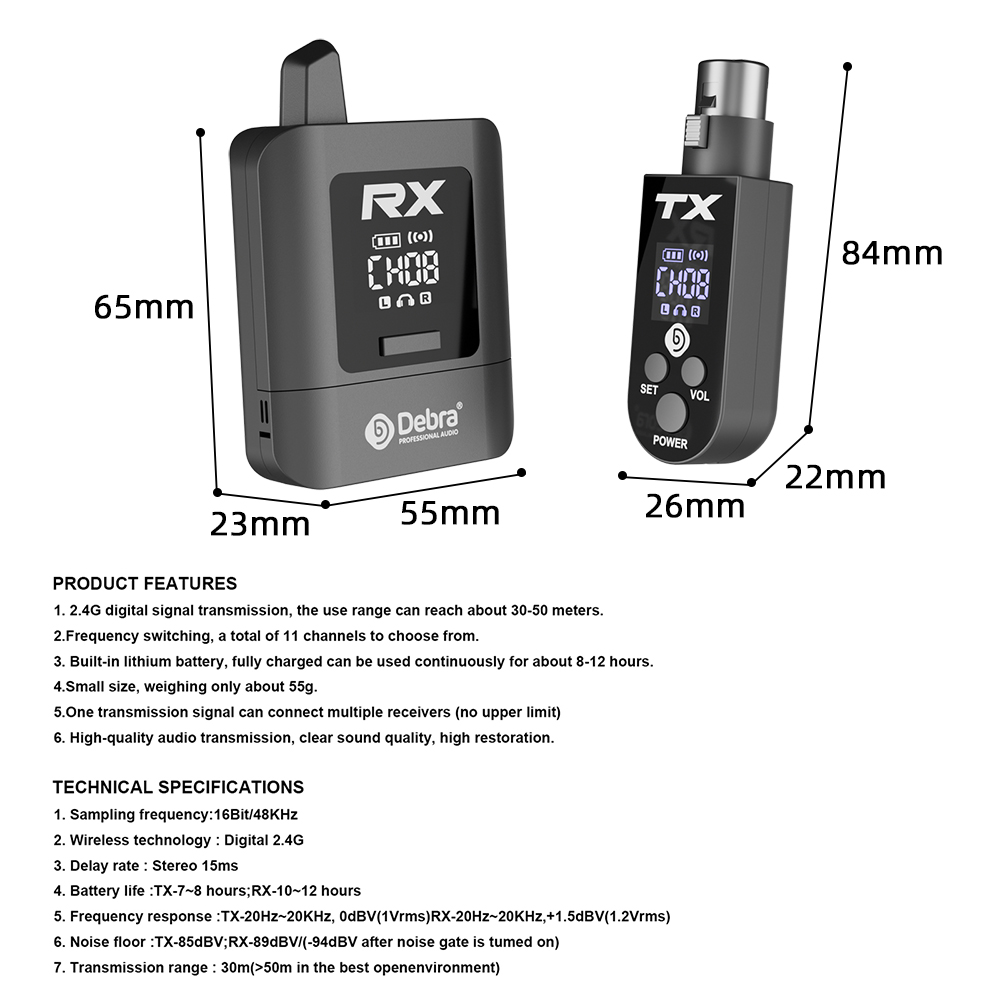 Debra Audio ST-miniX Stereo Wireless IEM System