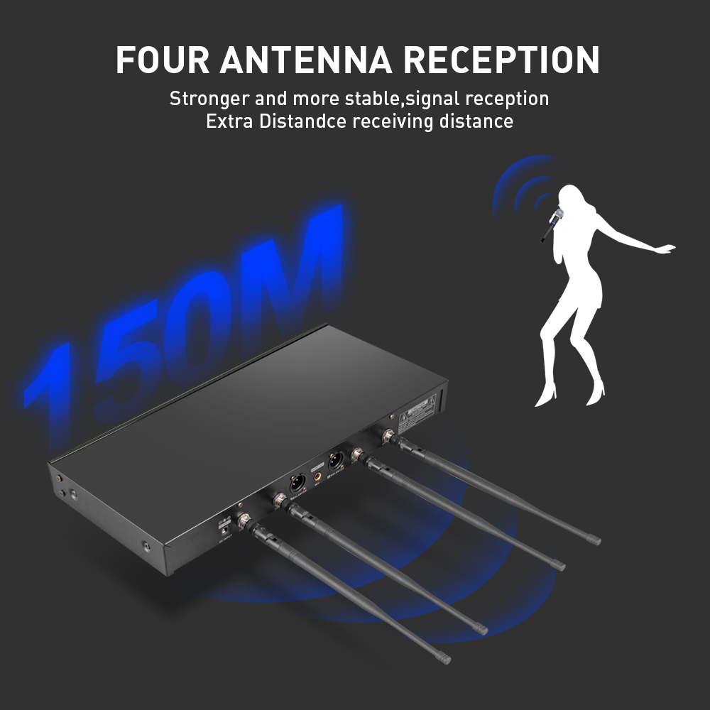 UR-200 Professional True Diversity Wireless Microphone System