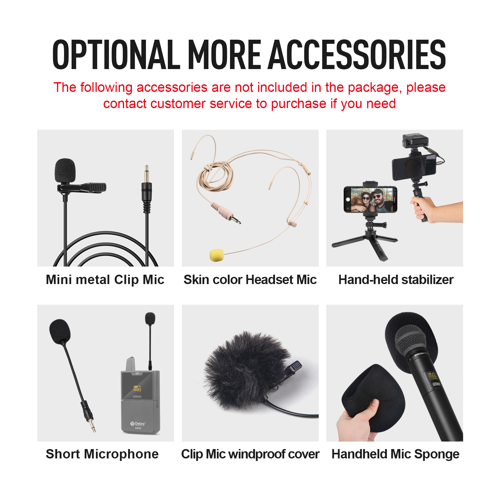 DV02 DSLR camera/Smartphone wireless recording microphone（Handheld Microphone）
