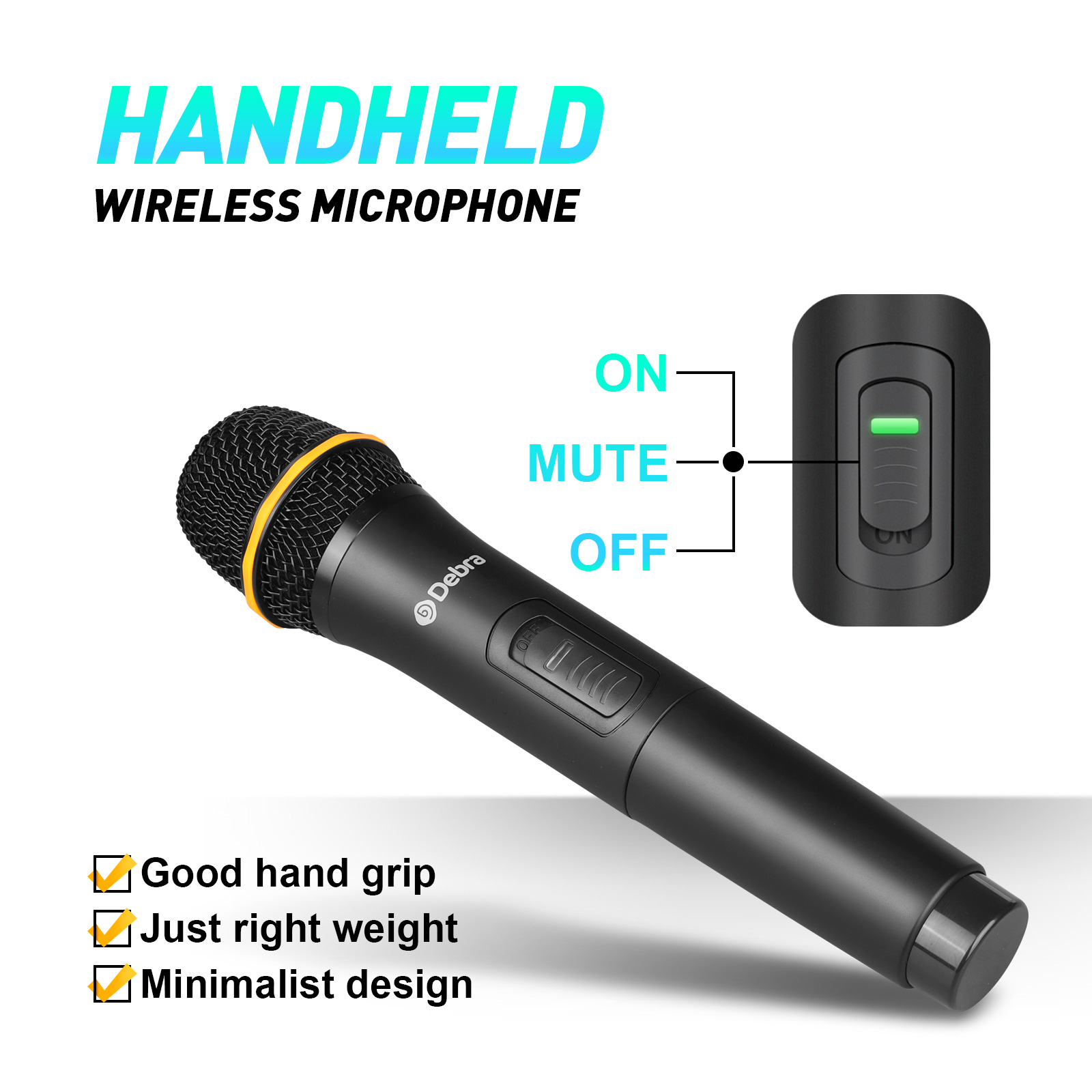 AU-800 UHF 8Channel Wireless Microphone System