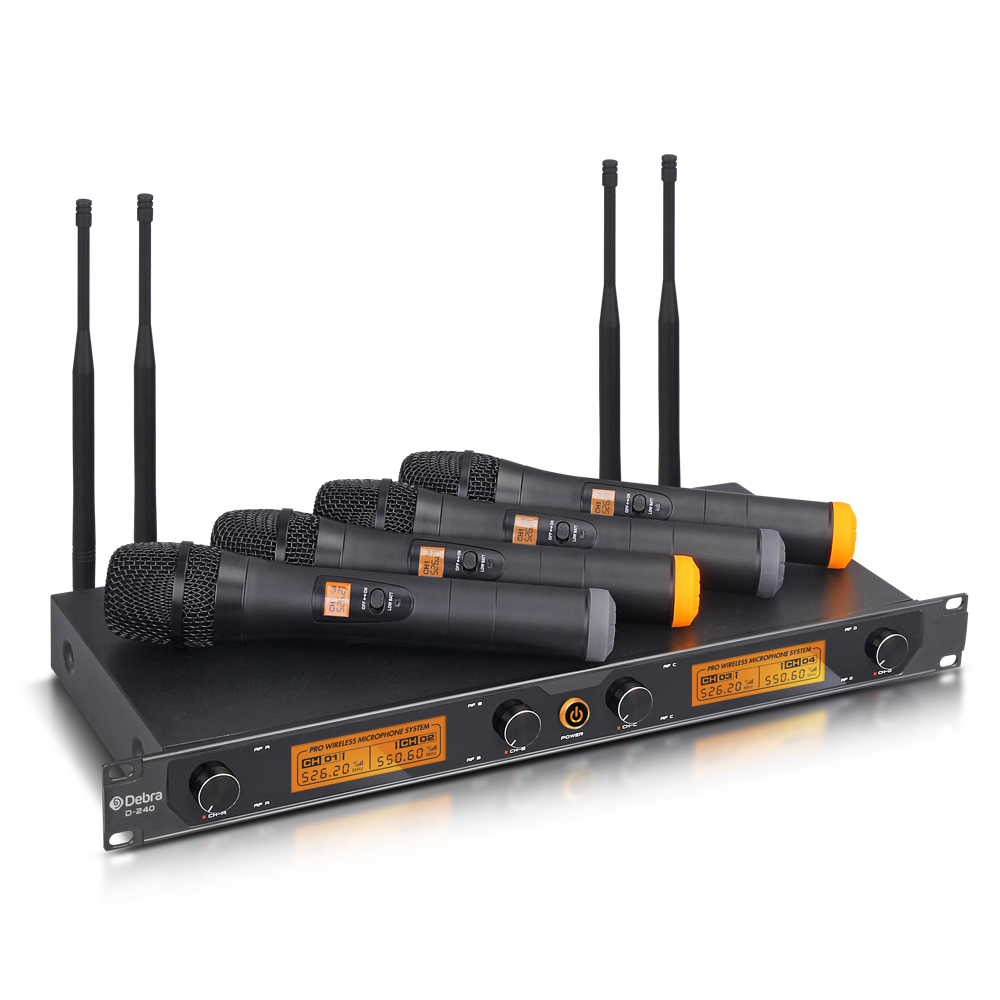 D-240 UHF Wireless Microphone（4Handheld Mic）