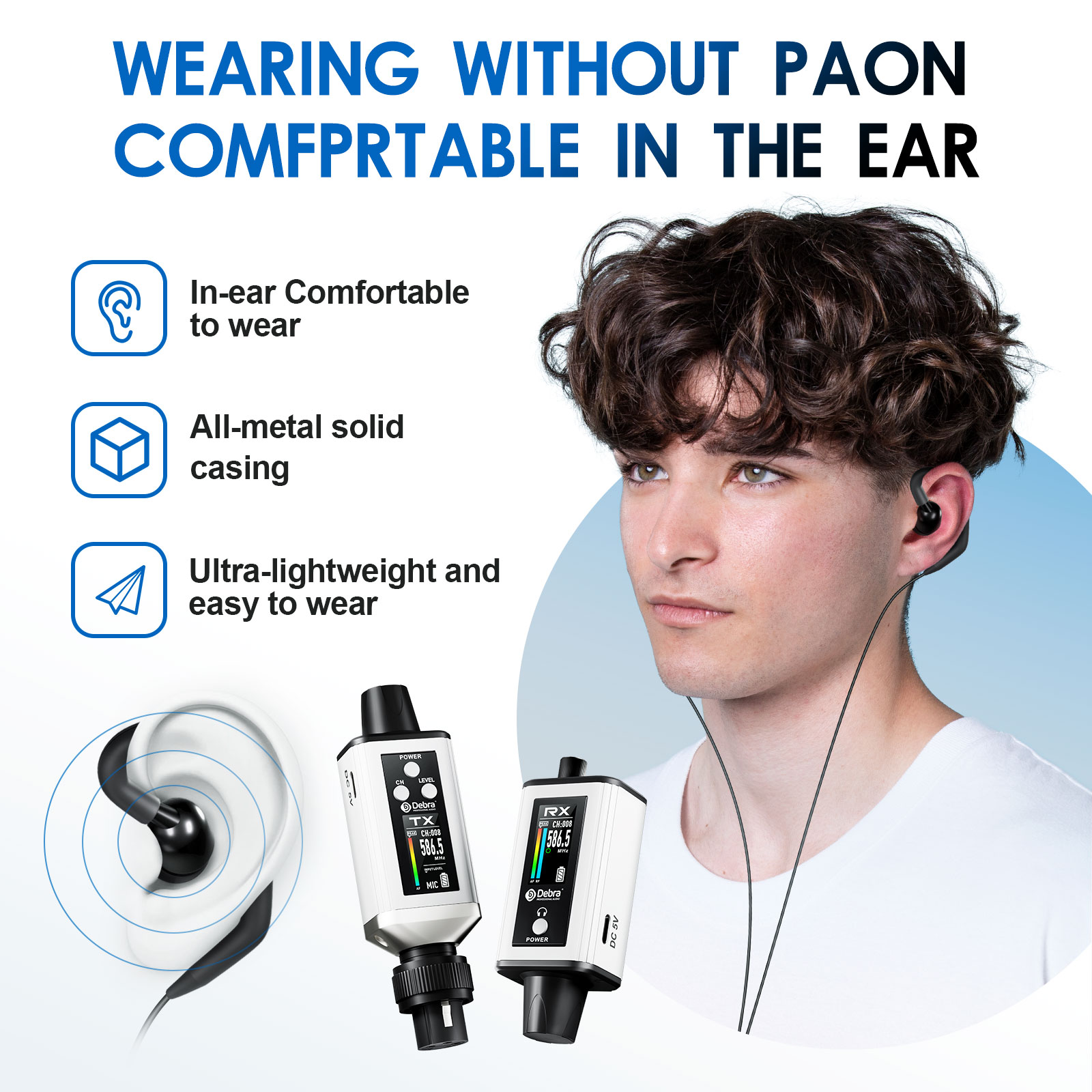 EMX-1 Portable UHF Wireless In-Ear Monitor System