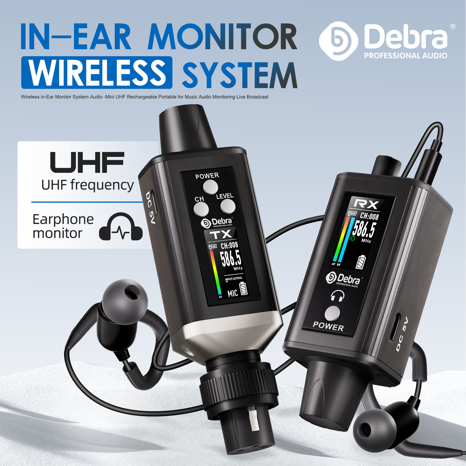 EMX-1 Portable UHF Wireless In-Ear Monitor System