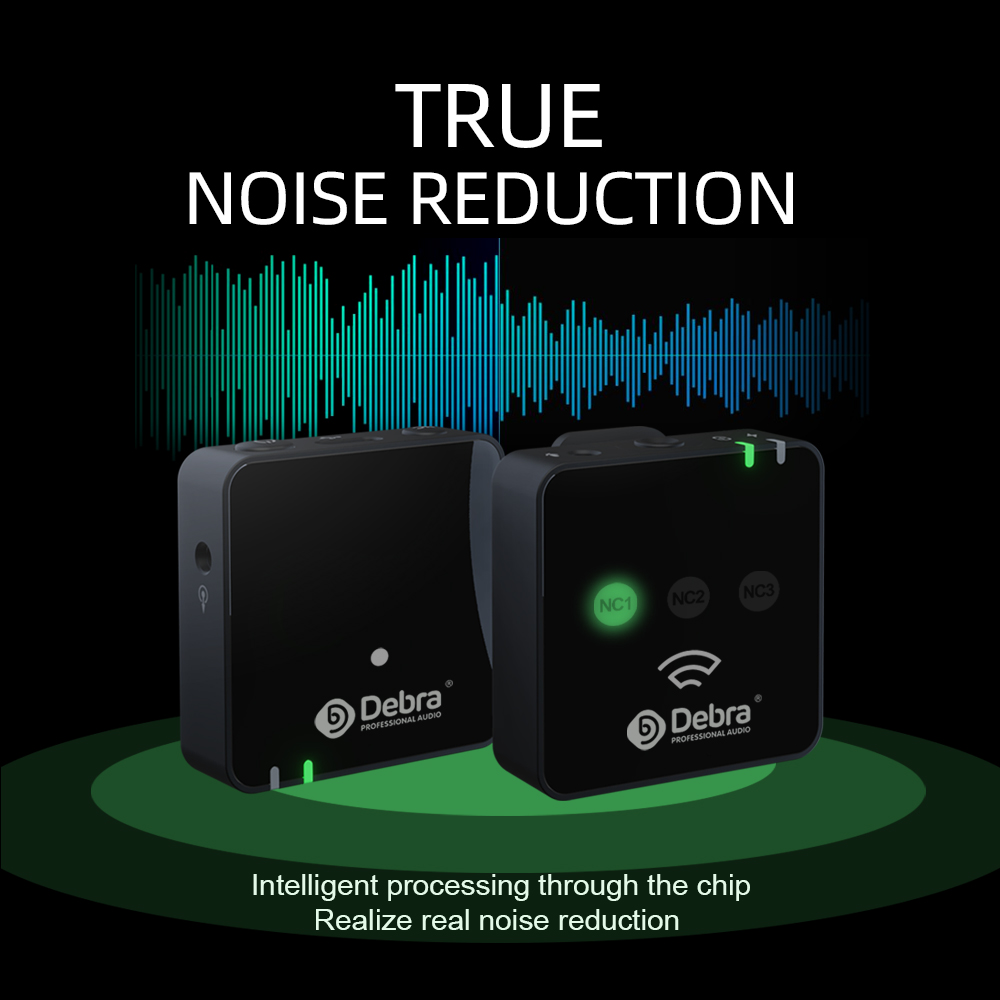 W90 2.4G DSLR camera/smartphone wireless recording microphone