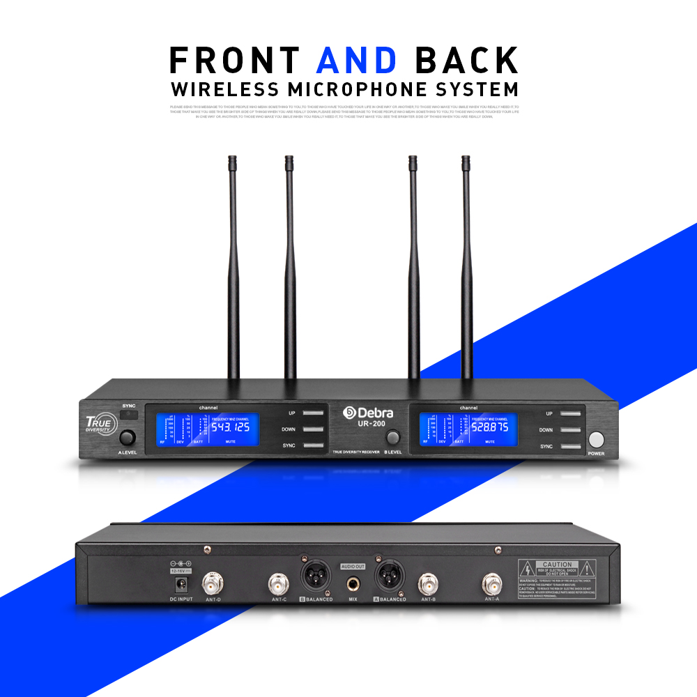 UR-200 Professional True Diversity Wireless Microphone System