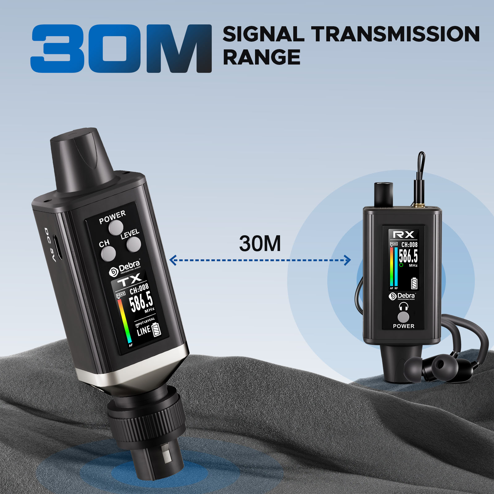 EMX-1 Portable UHF Wireless In-Ear Monitor System