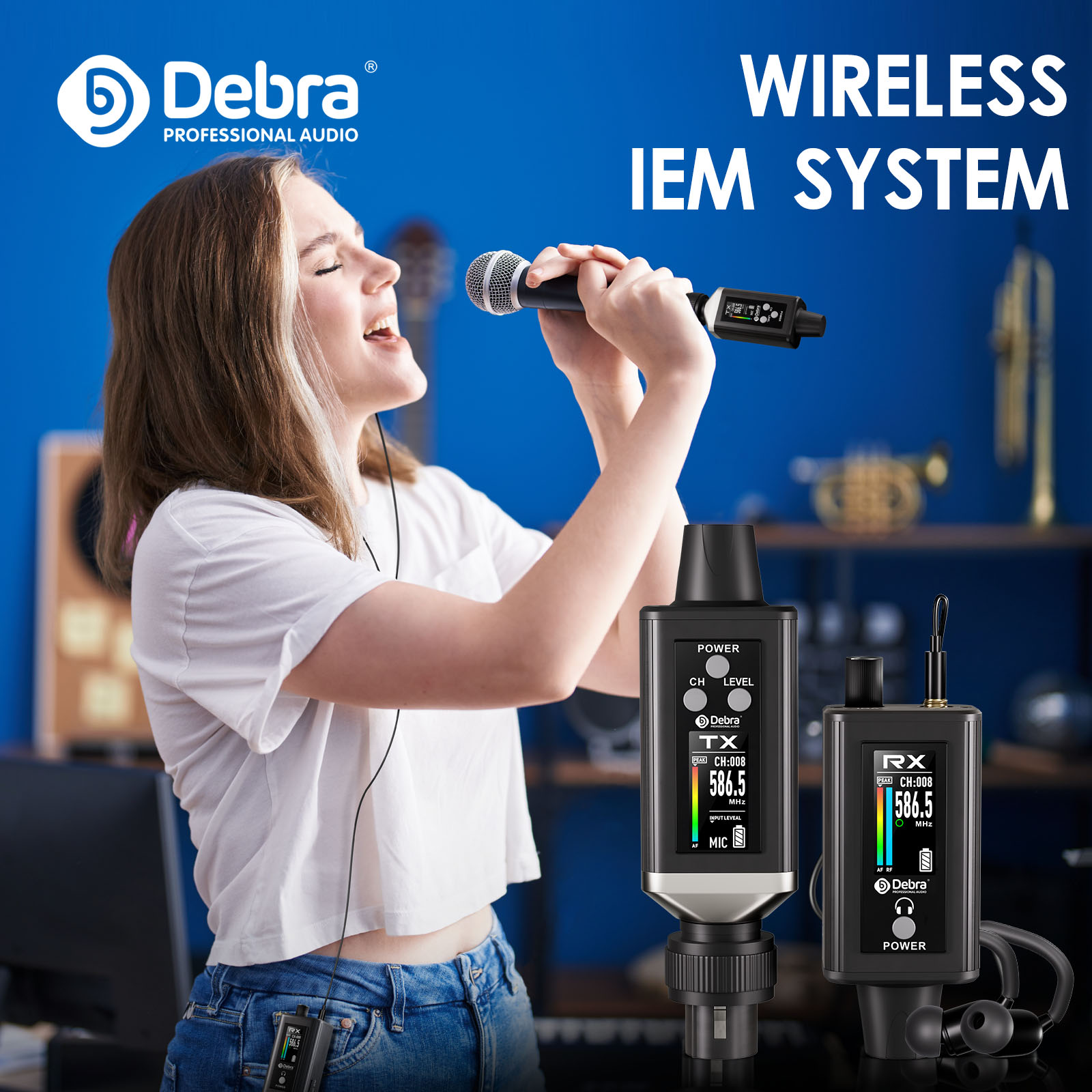 EMX-1 Portable UHF Wireless In-Ear Monitor System