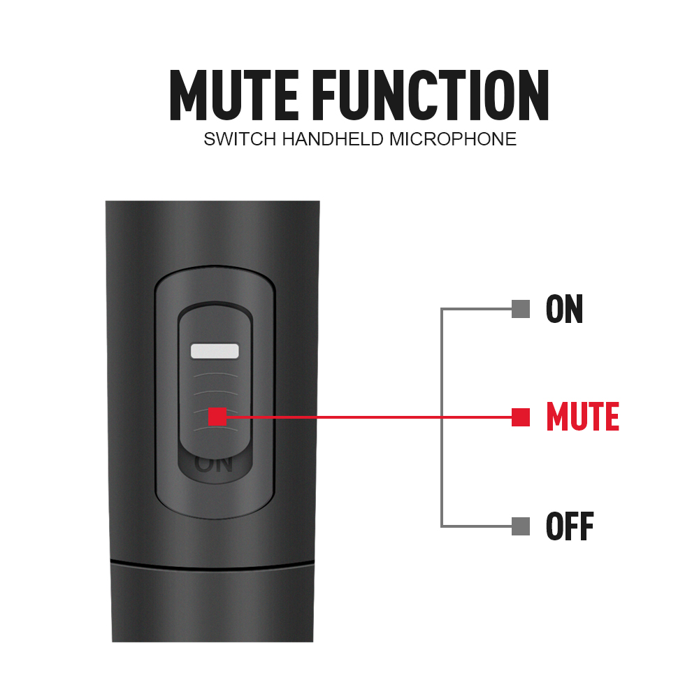 V-200 VHF Wireless Microphone（2Handheld Mic）