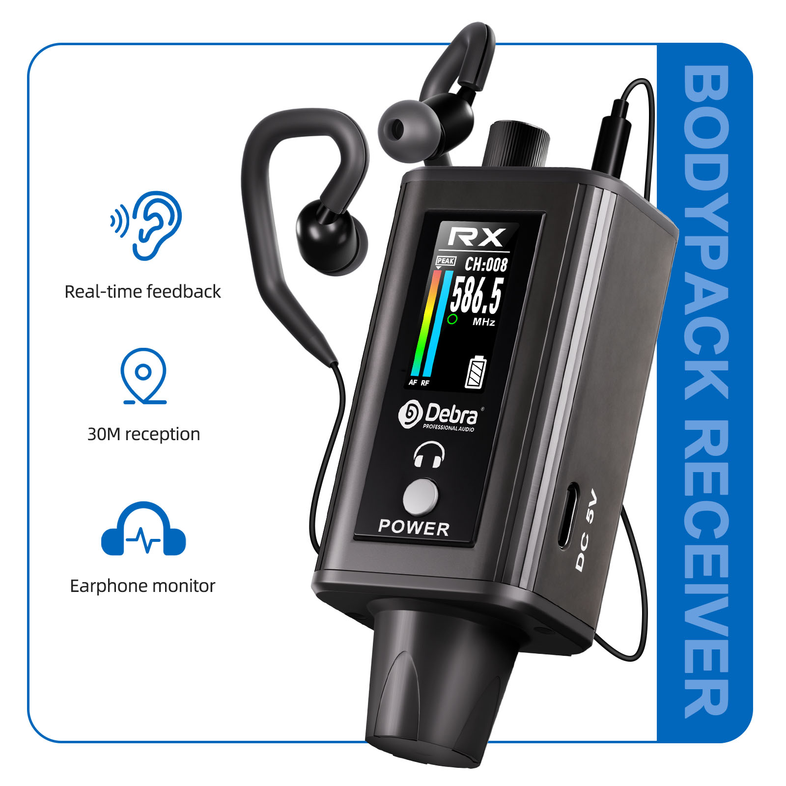 EMX-1 Portable UHF Wireless In-Ear Monitor System