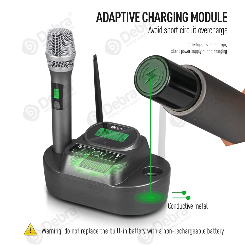 WM2 Wireless Charging UHF Wireless Microphone System