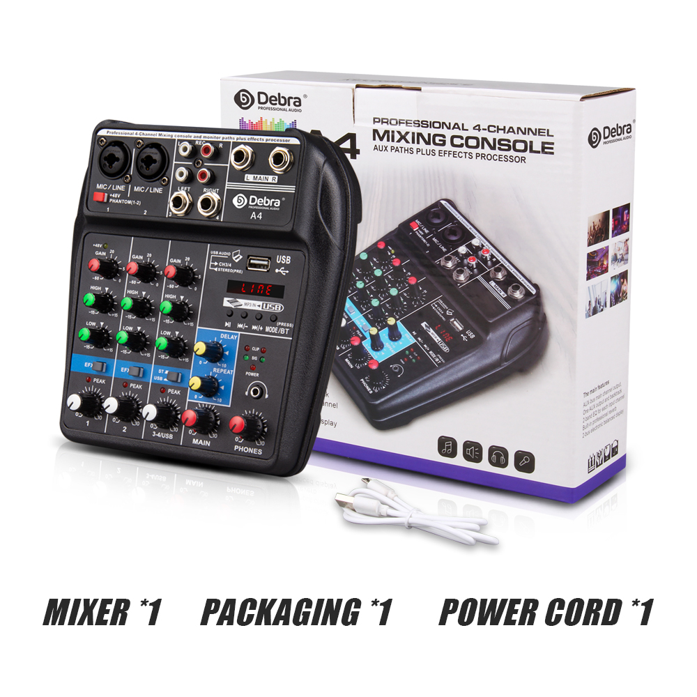A4 Mini Audio Mixer