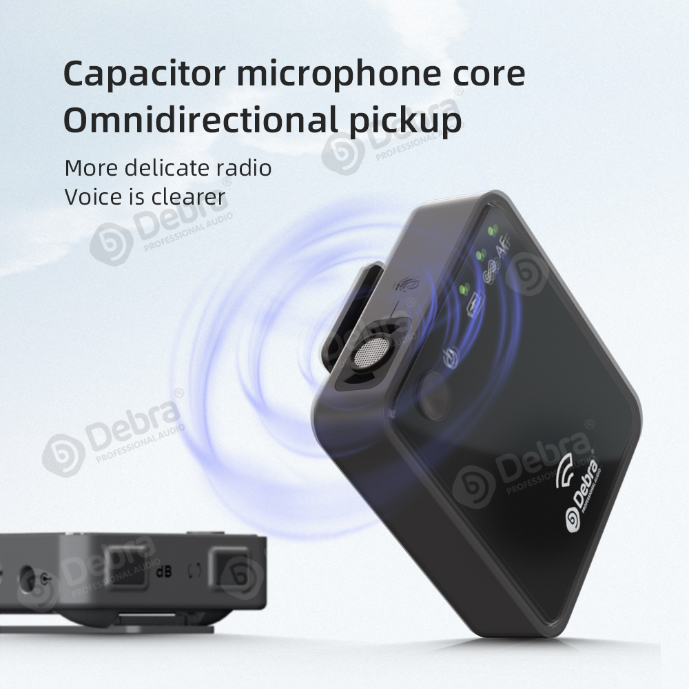 GoPro 2.4G DSLR camera/smart phone recording live broadcast wireless microphone