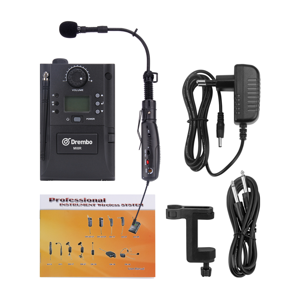 MI8G Saxophone/Violo Wireless Microphone System
