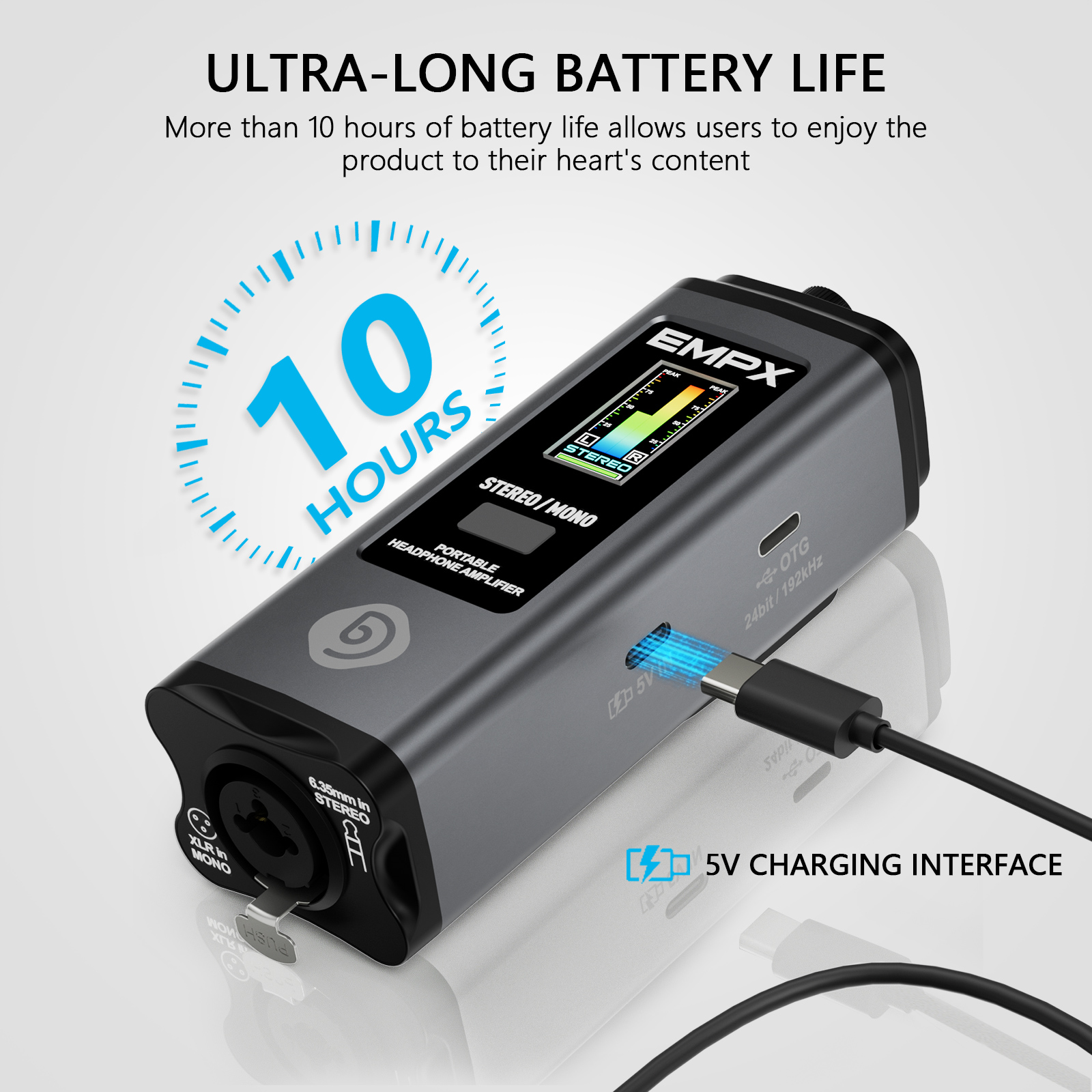 EMPX Professional Headphone Monitoring Amplifier (Dark gray)