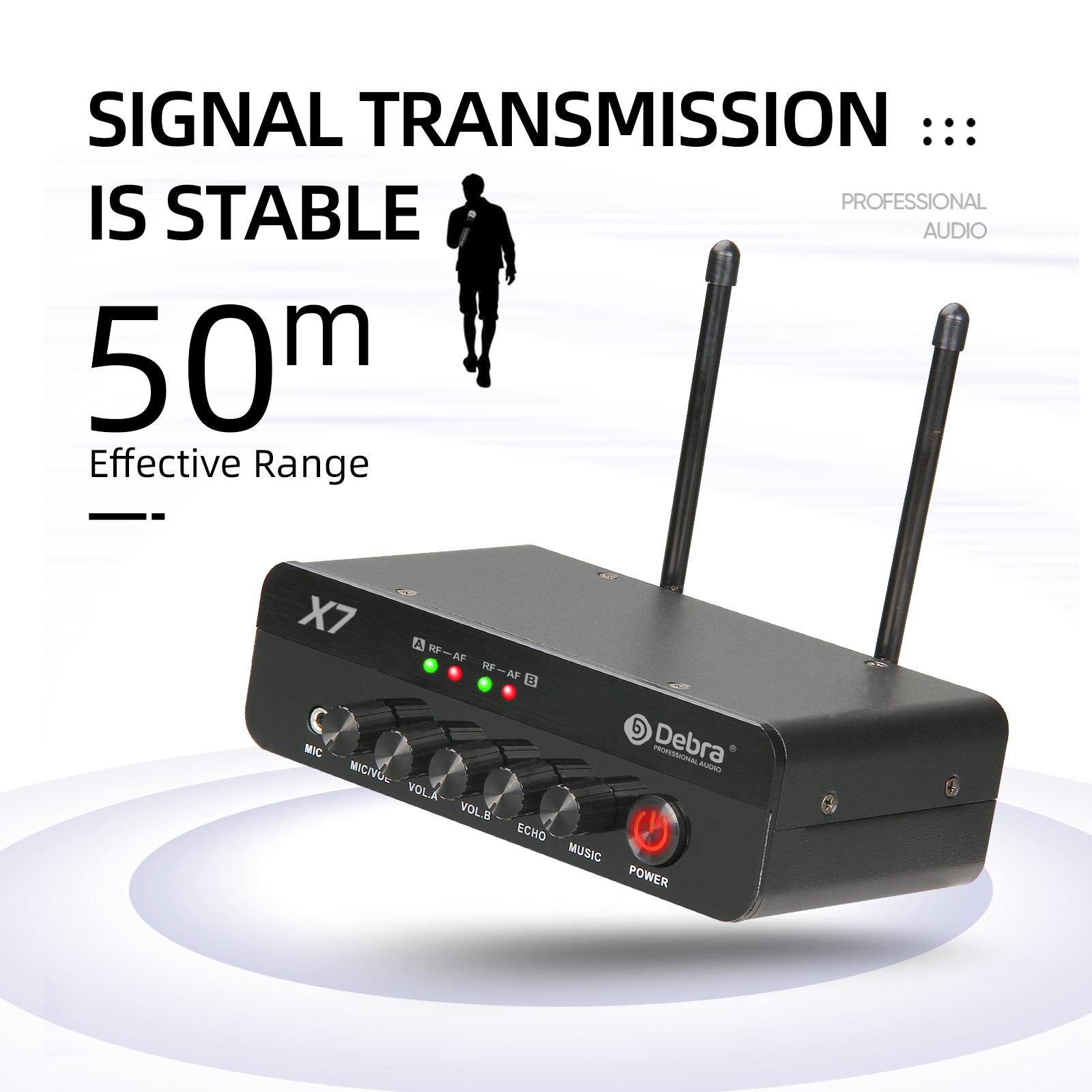 X7 DSP Wireless Microphone Karaoke System