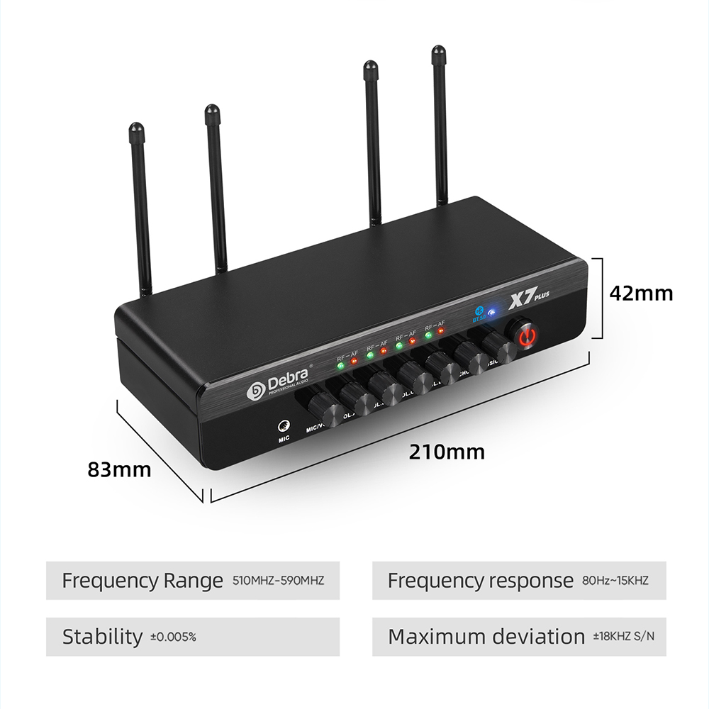 X7 PLUS DSP Wireless Microphone Karaoke System