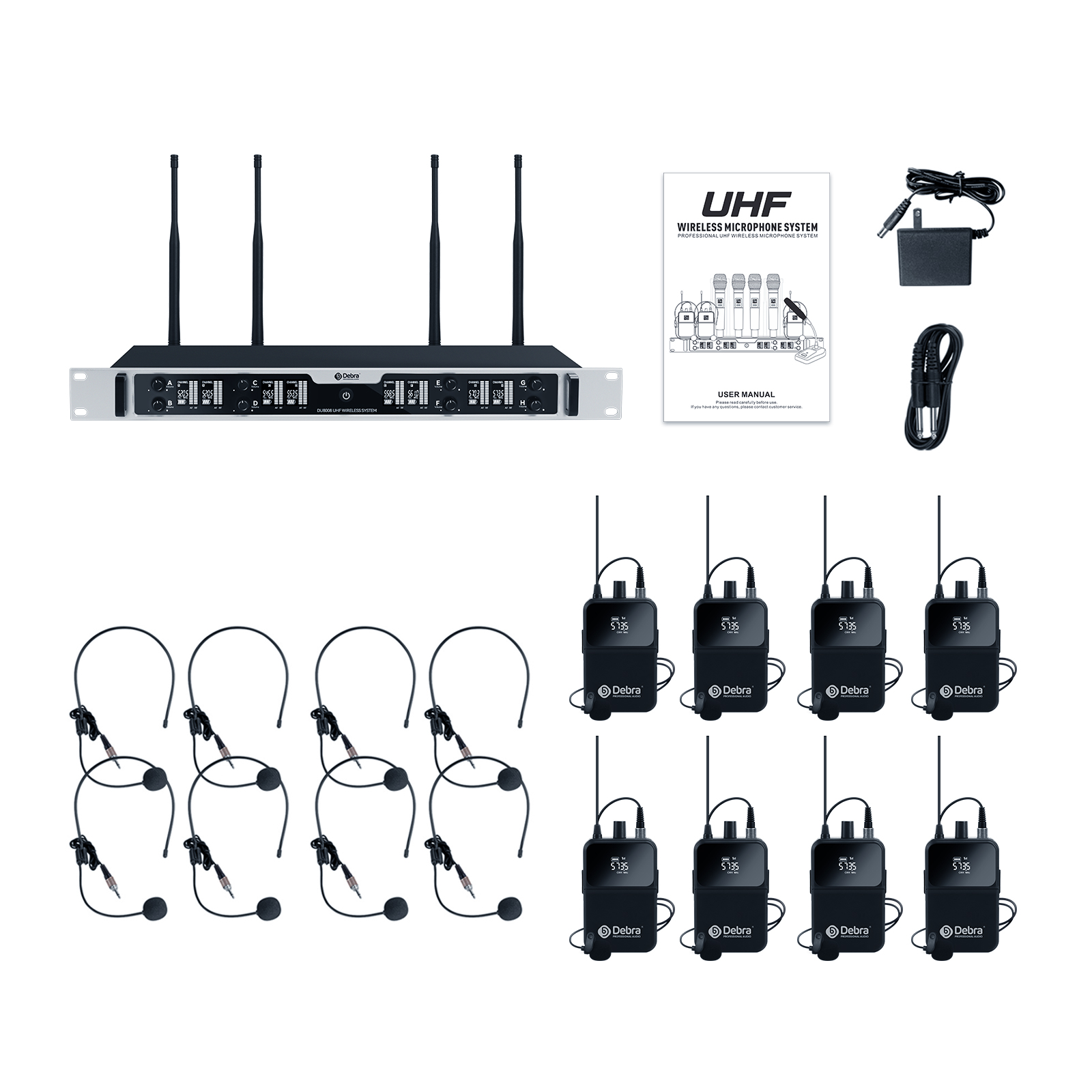 DU8008 UHF Wireless Microphone System
