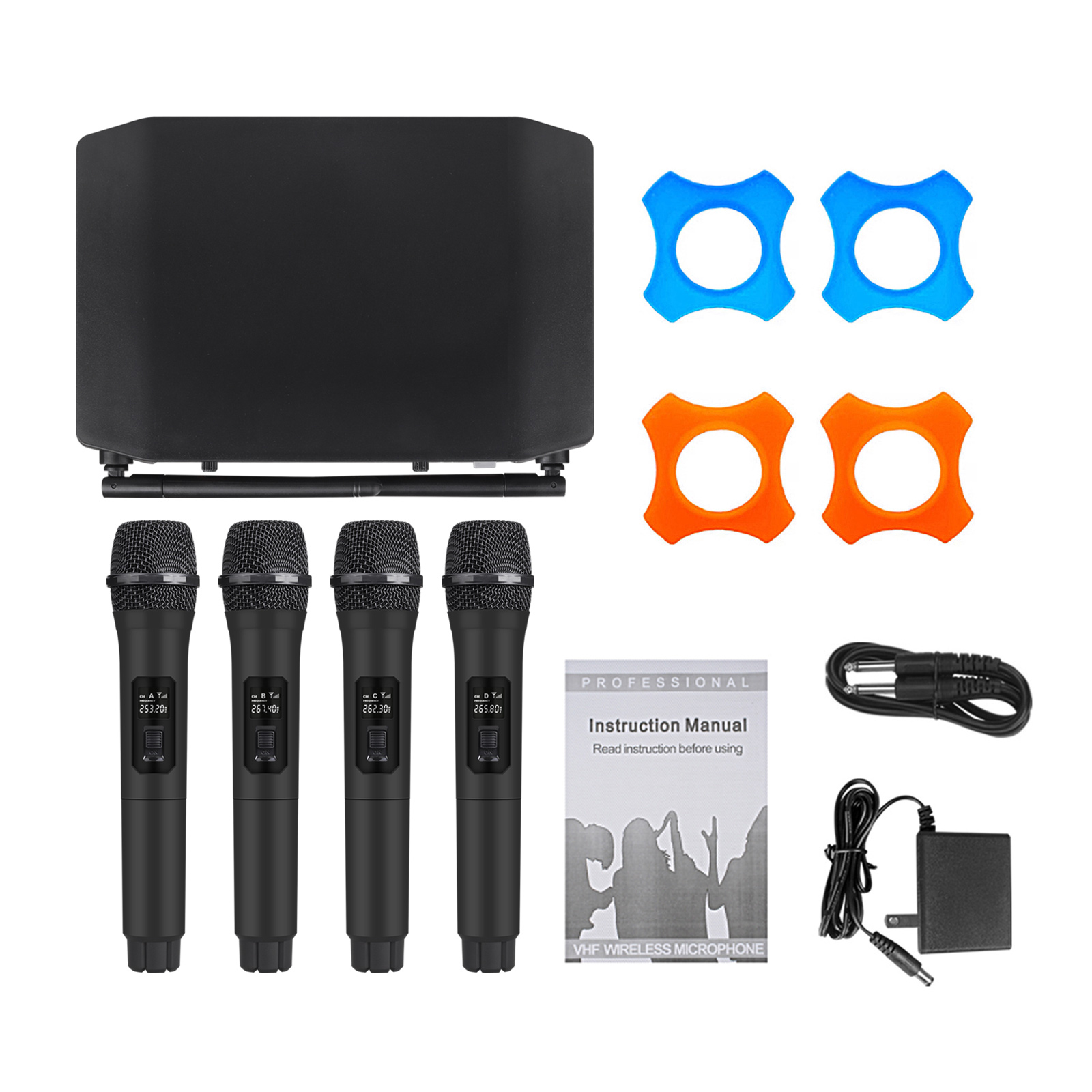 KV04 VHF 4Channel Wireless Microphone