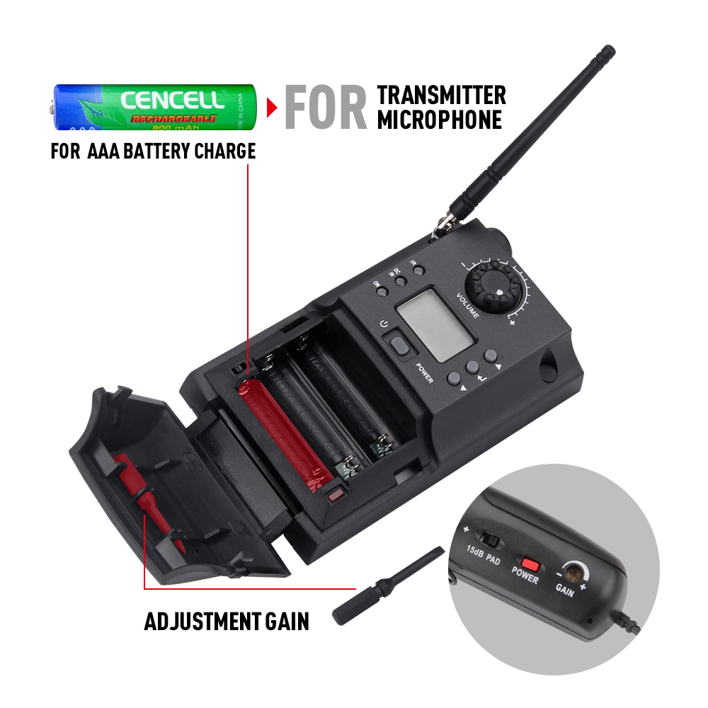 MI8G Saxophone/Violo Wireless Microphone System