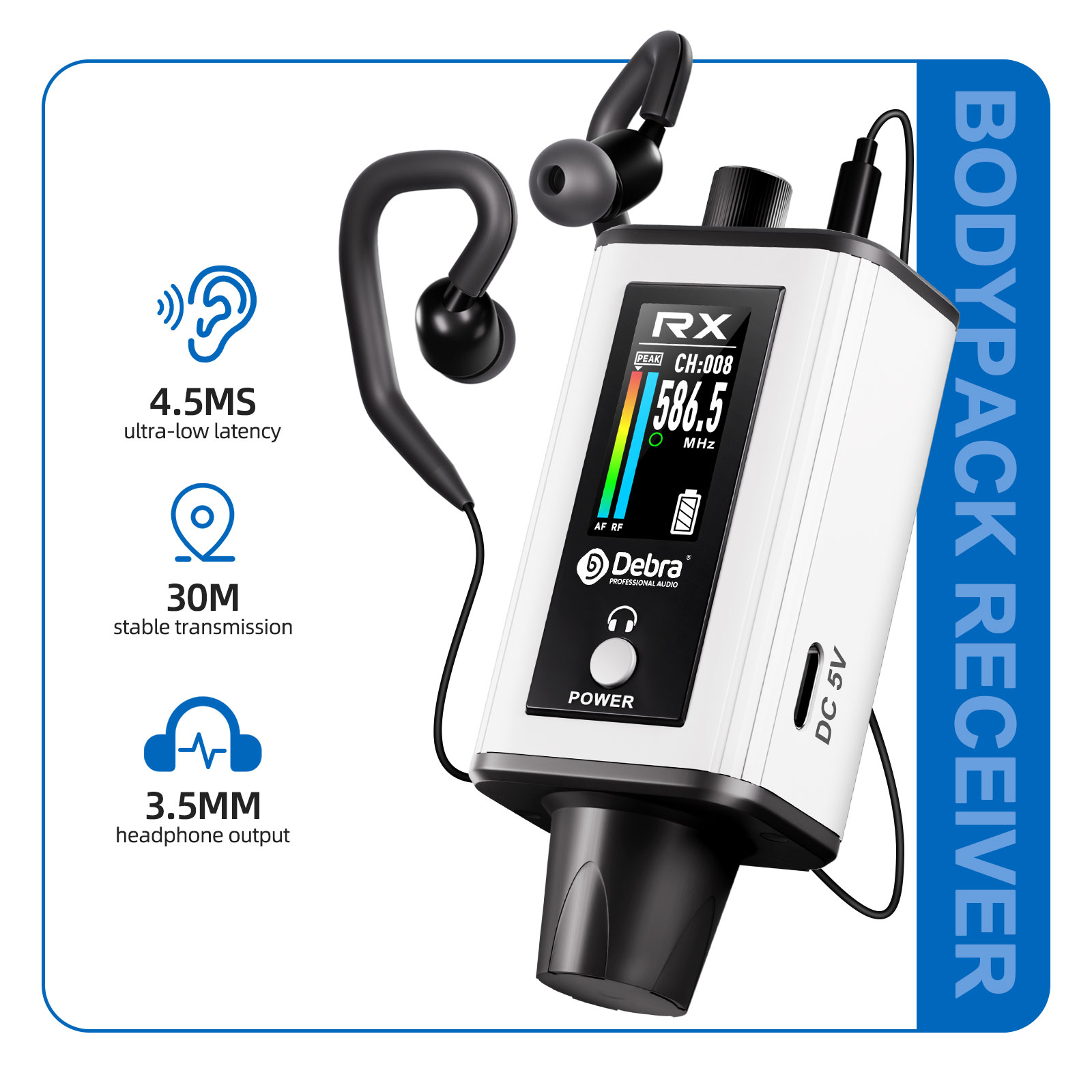 EMX-1 Portable UHF Wireless In-Ear Monitor System