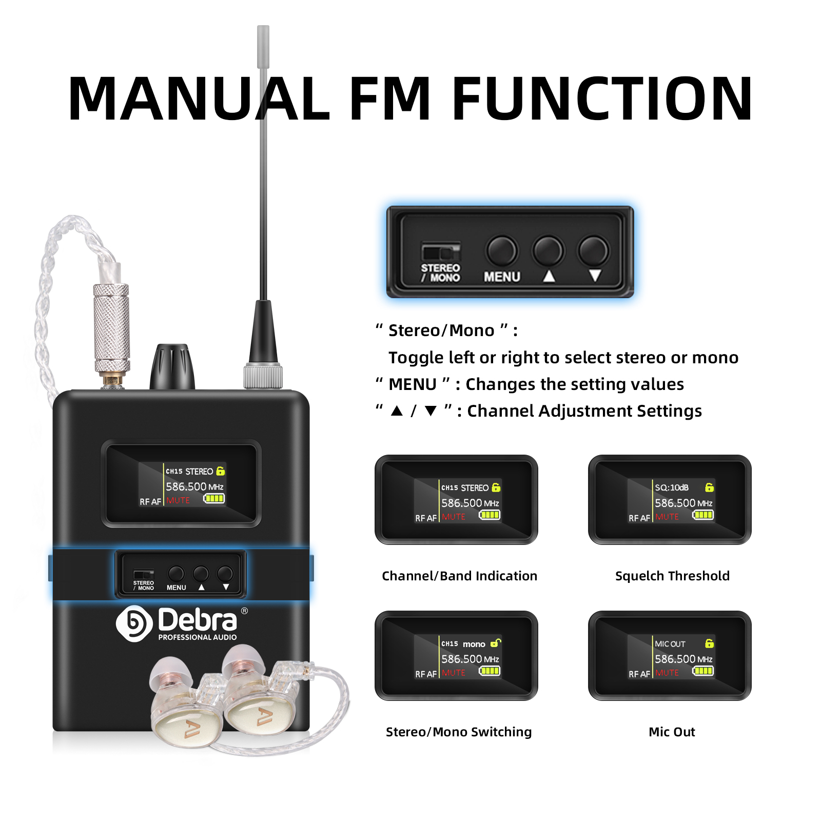 SW-1 Stereo Wireless In-Ear Monitor System