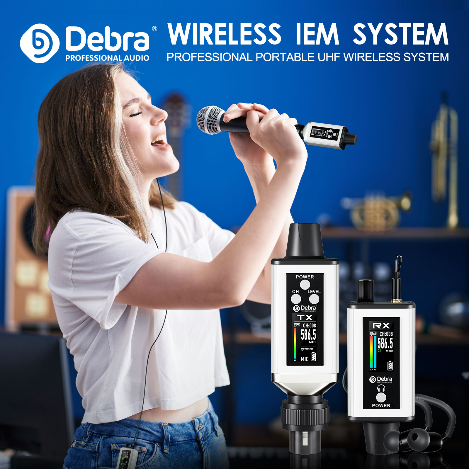 EMX-1 Portable UHF Wireless In-Ear Monitor System