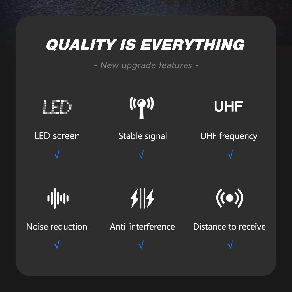 A-25 UHF Portable Wireless Microphone 