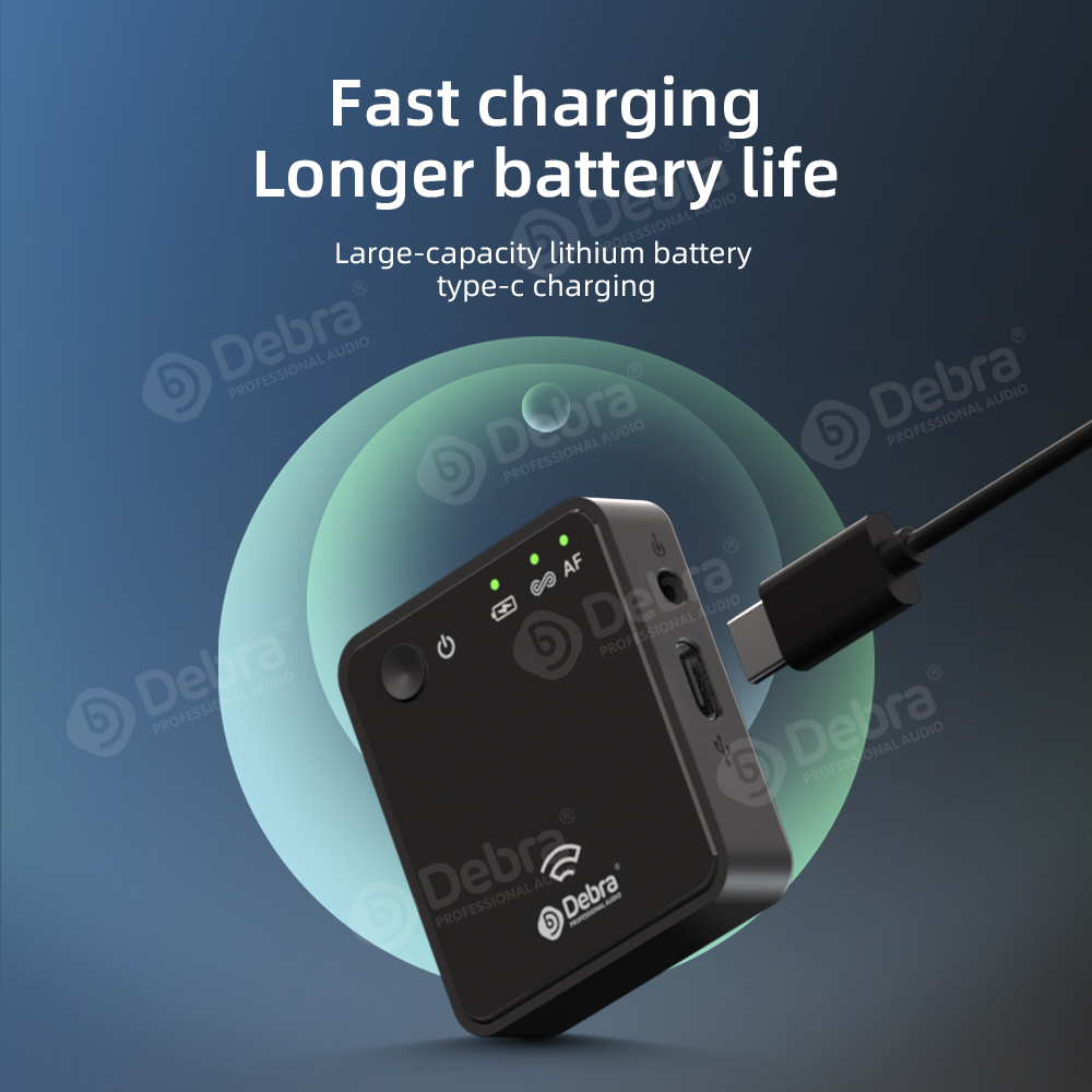 GoPro 2.4G DSLR camera/smart phone recording live broadcast wireless microphone