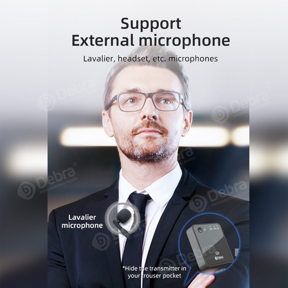 GoPro 2.4G DSLR camera/smart phone recording live broadcast wireless microphone