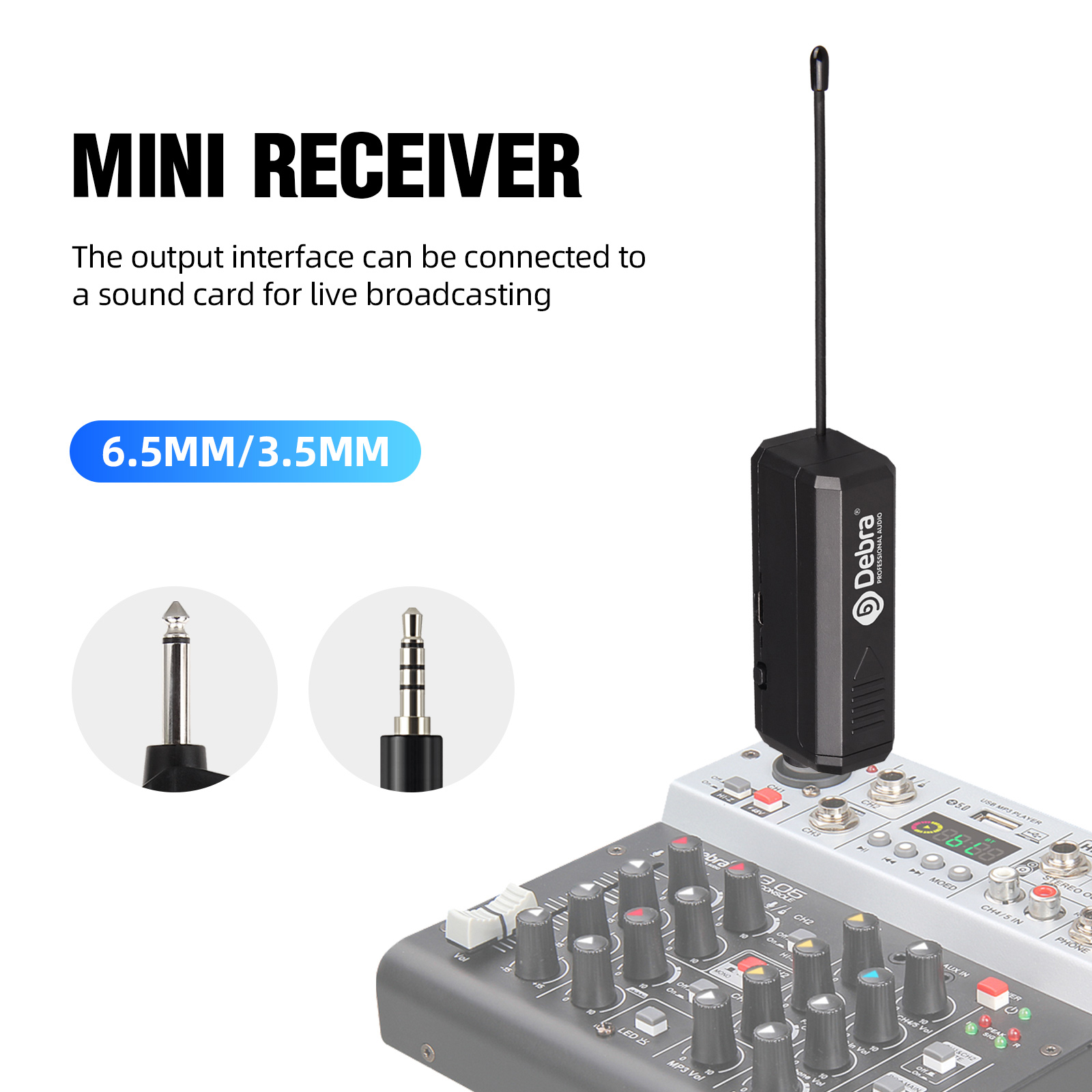 VP02 VHF Portable Wireless Microphone