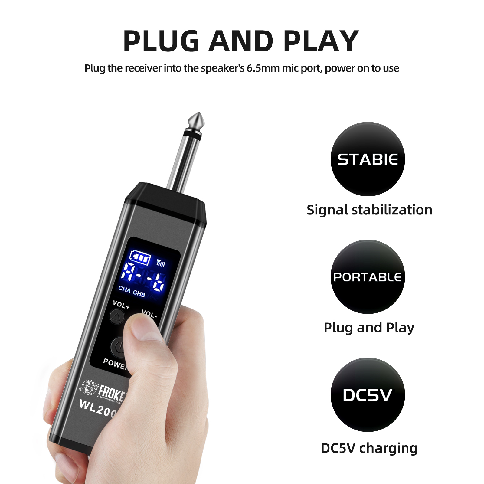 Debra Audio WL200S 2.4G Wireless Microphone System