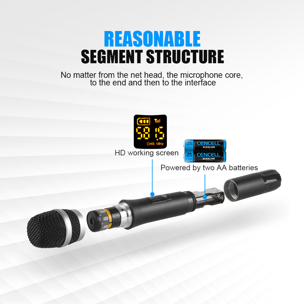 E02U DSP UHF Wireless Microphone Karaoke System
